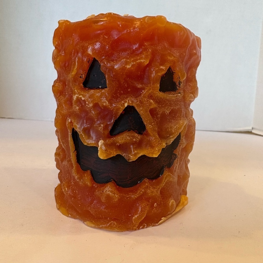Jack-o-Lantern Pumpkin Orange Halloween decorative candle